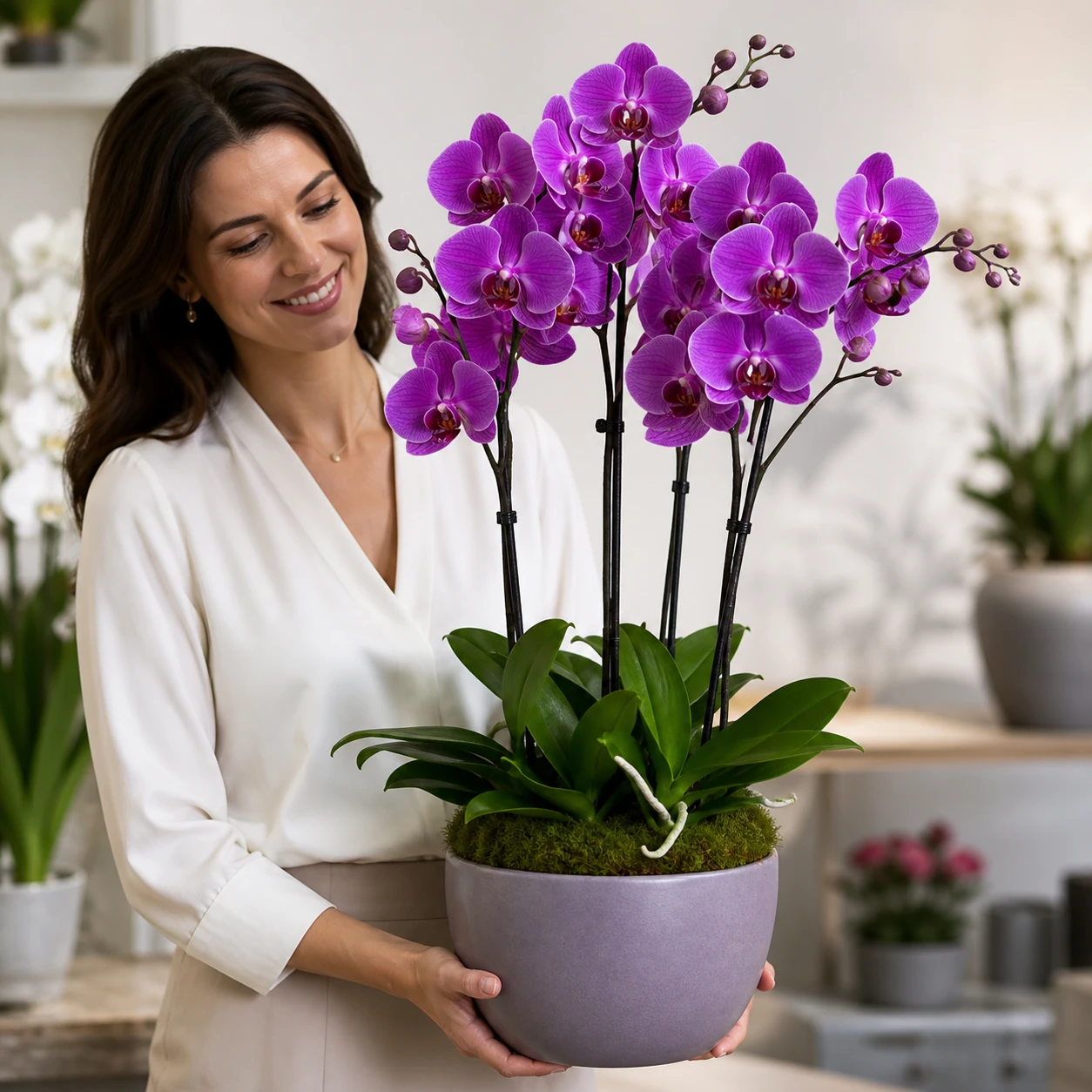 Mor Phalaenopsis Orkide